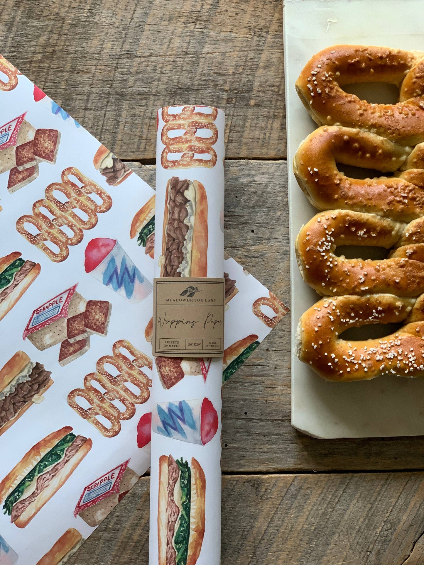 Philly Food Wrapping Paper