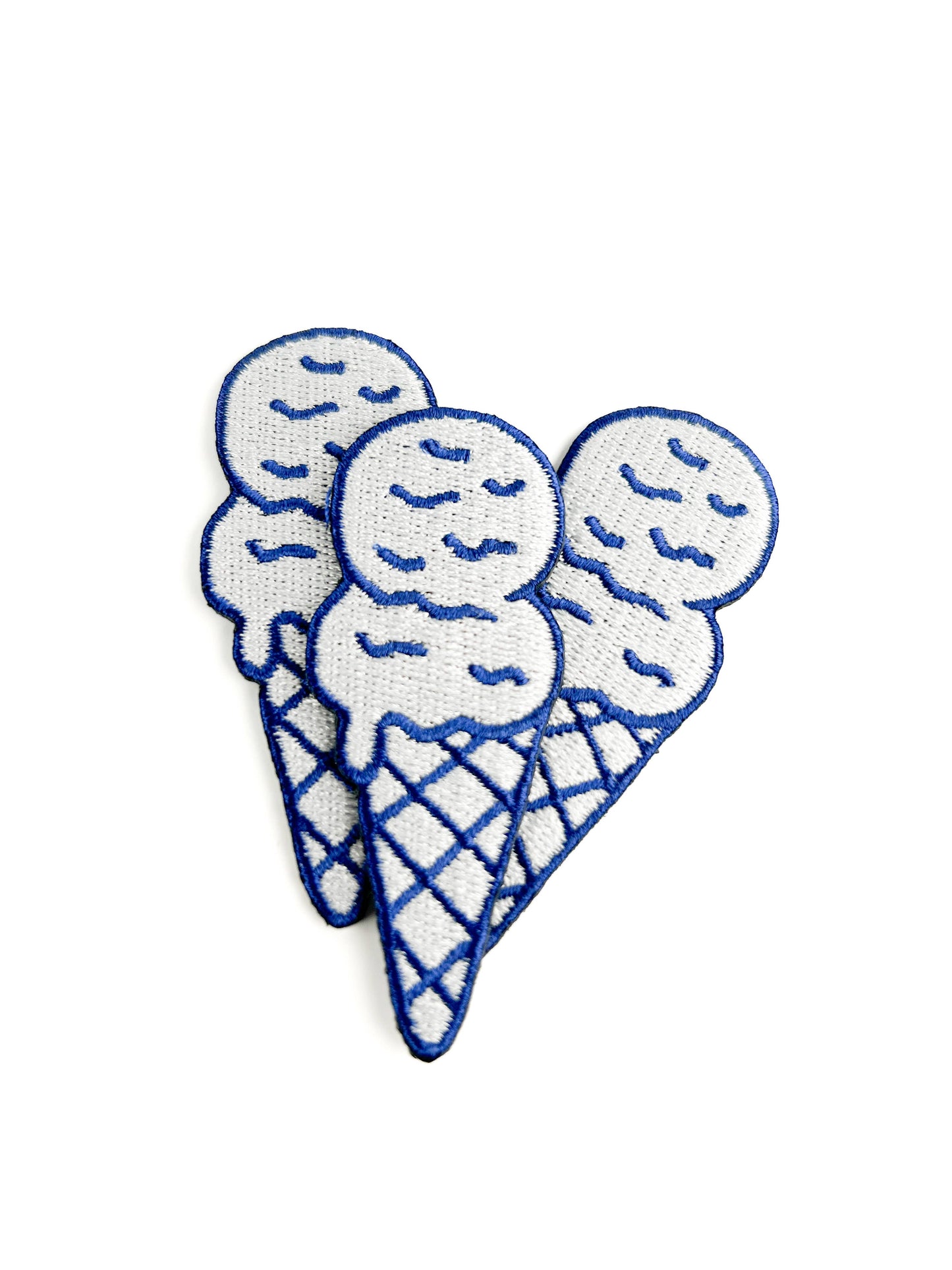 Ice Cream Embroidered Patch Cute Dessert Patch for Tote Hat