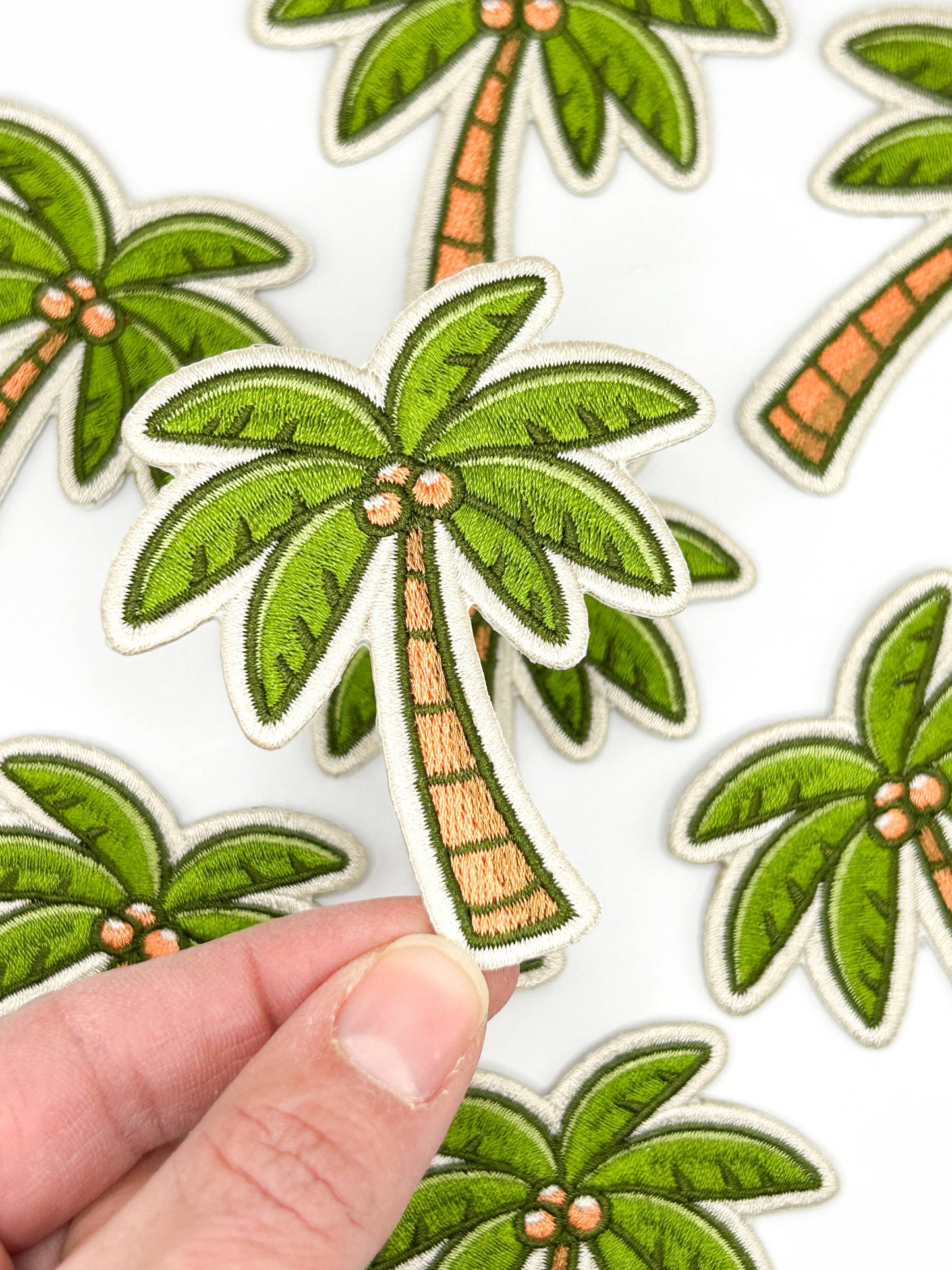 Palm Tree Embroidered Patch β Tropical Patch, Beach Patch