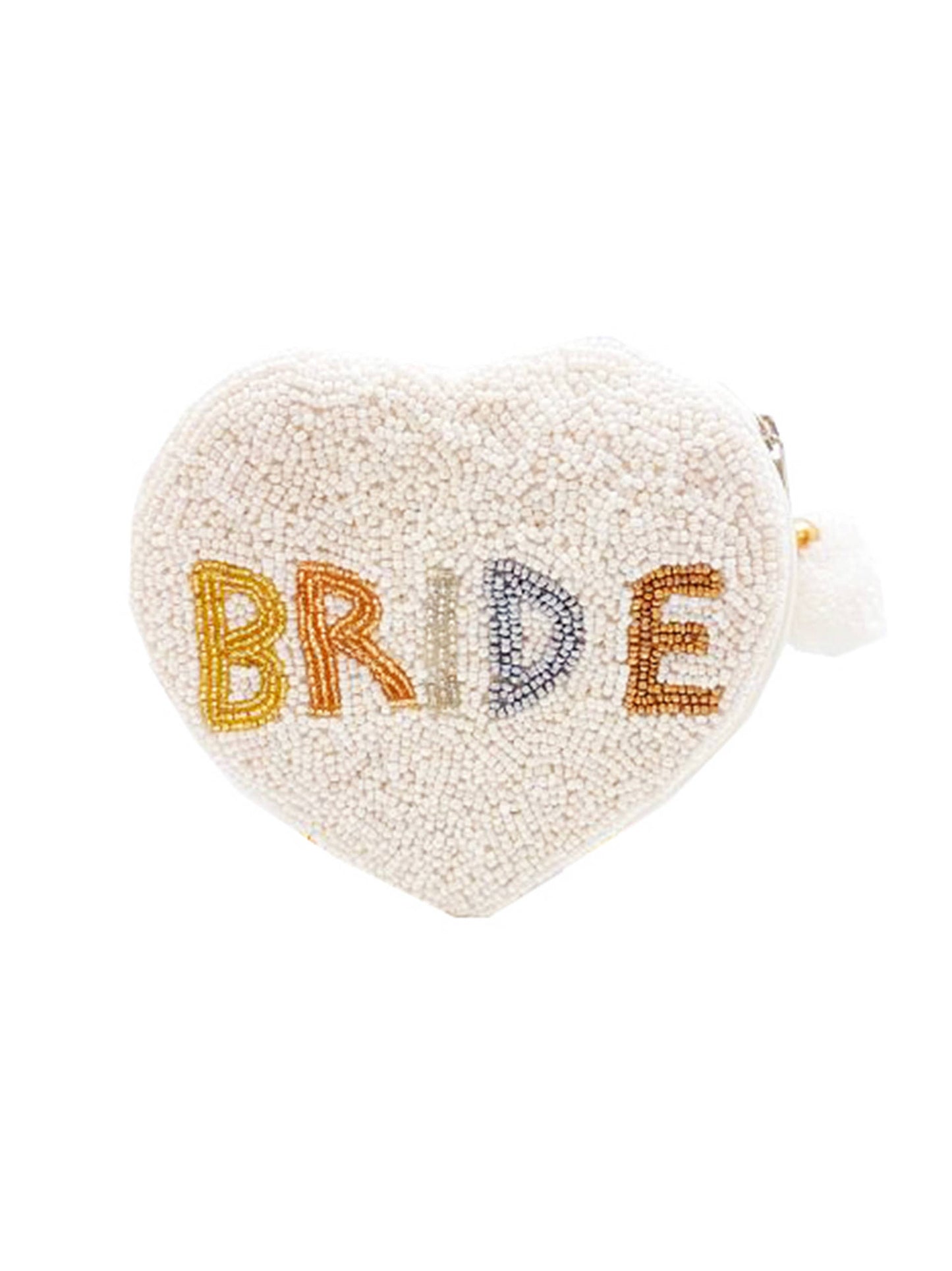 BRIDE Handmade Beaded Pouch