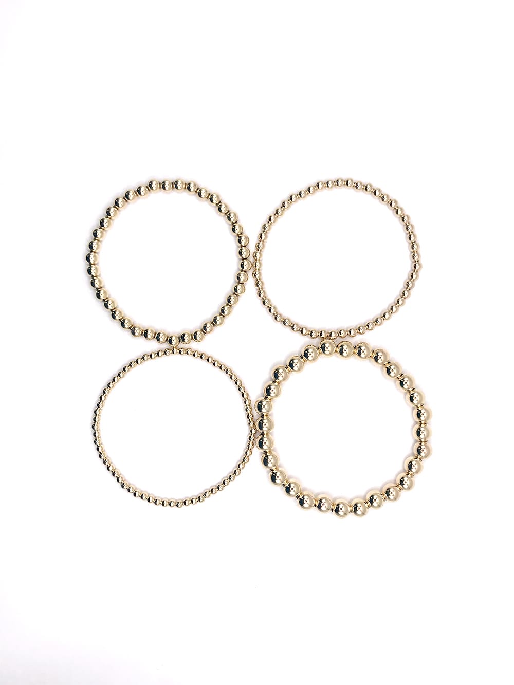 Jane Stretchy Gold Filled or Plated Stacking Bracelets