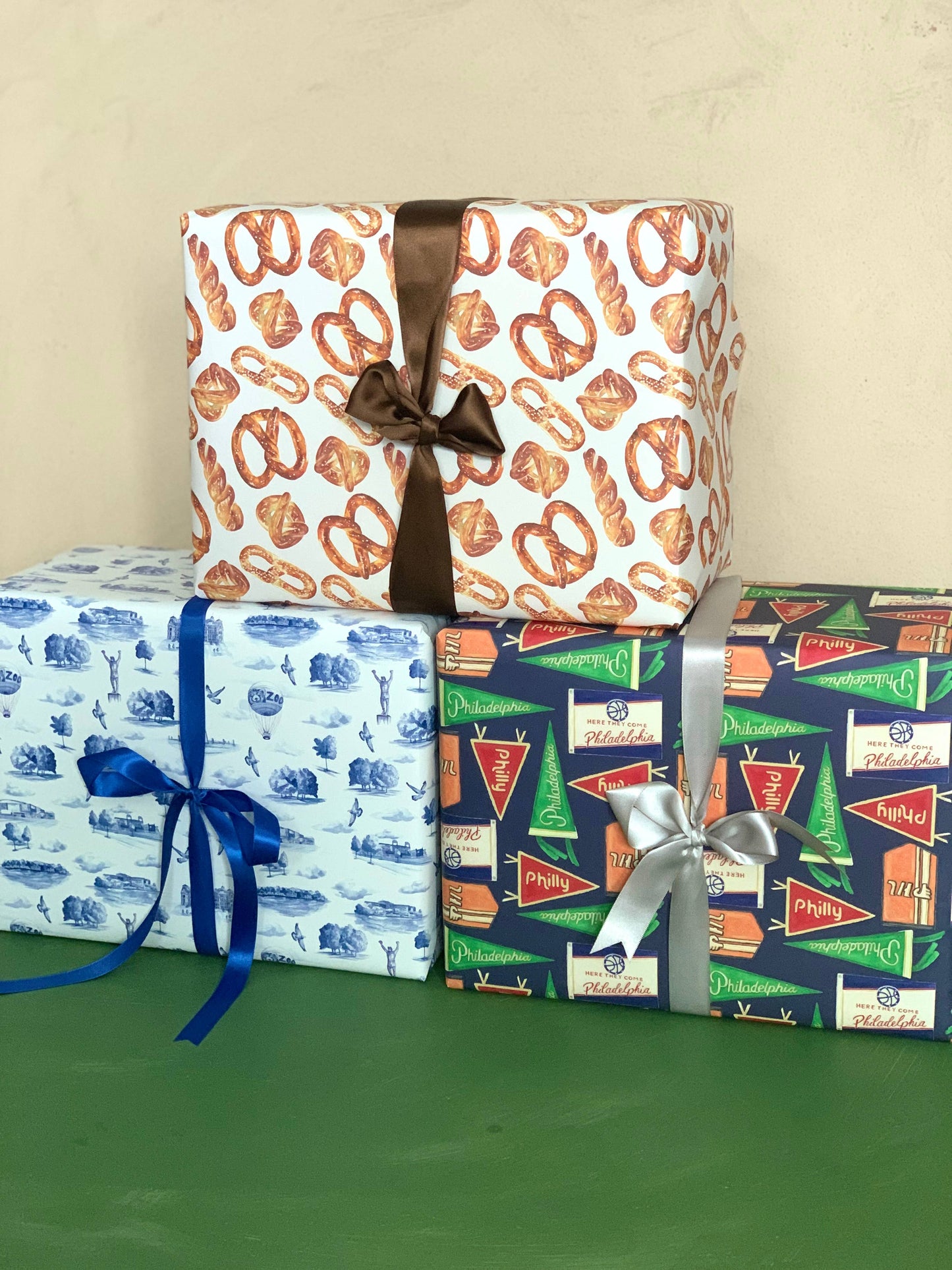 Philly Sports Flags Wrapping Paper