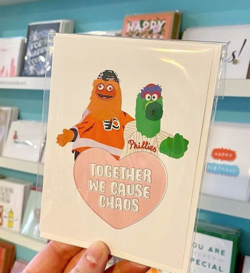 Together, We Cause Chaos Philly Love Valentines Day Card