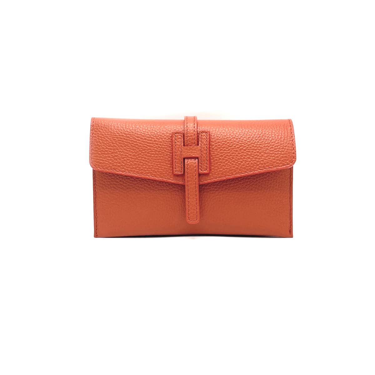 Genuine leather mini clutch bag (Made in Italy)