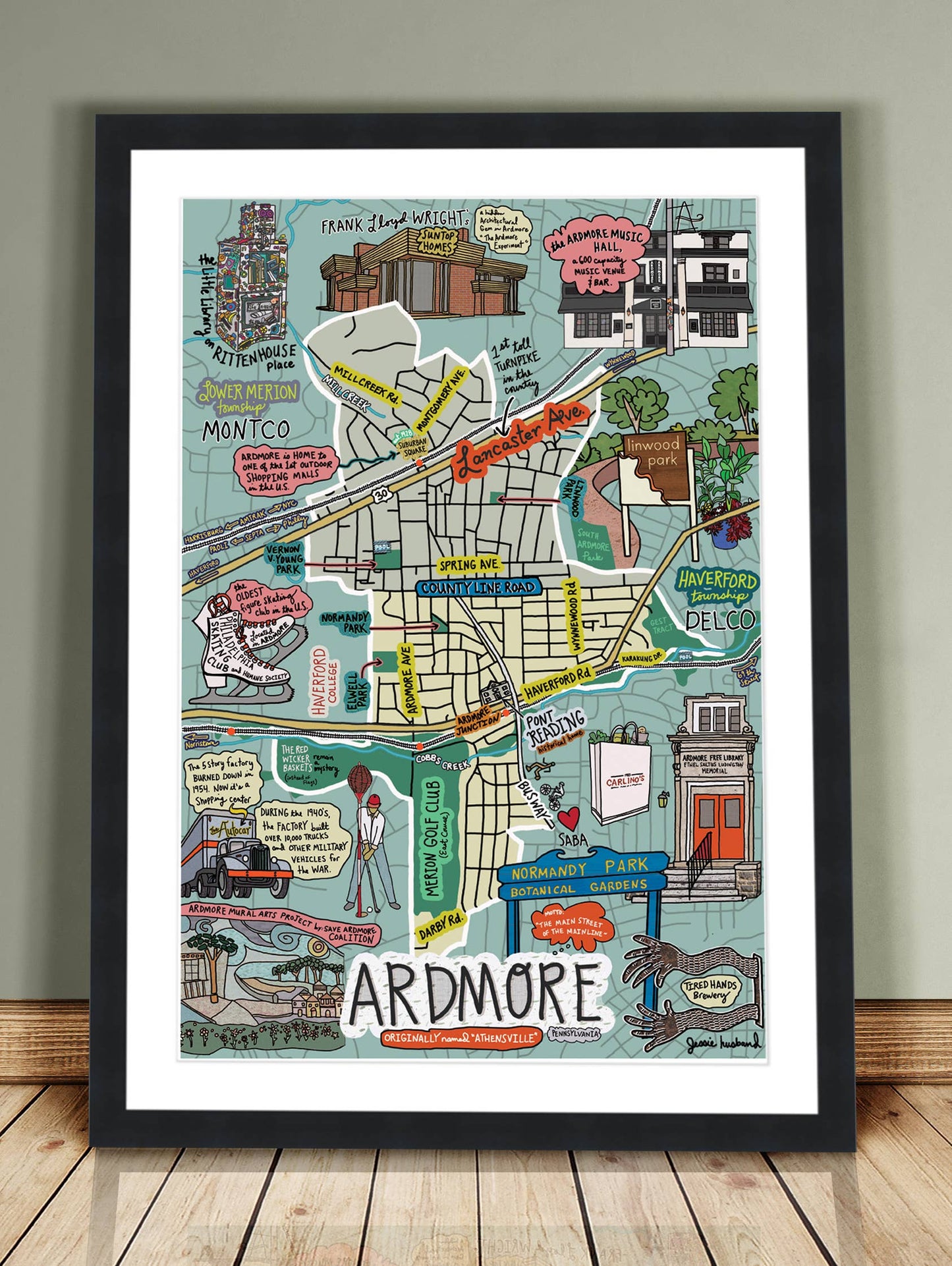 Map of Ardmore, Pennsylvania