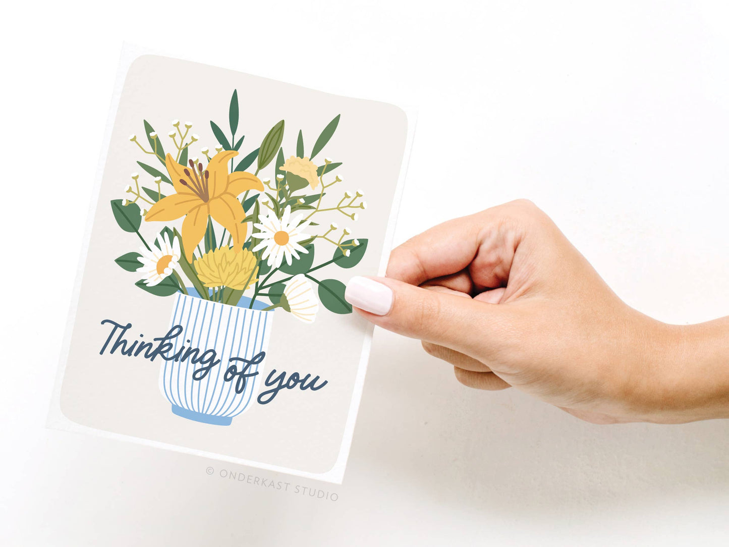 Thinking of You Flowers Greeting Card