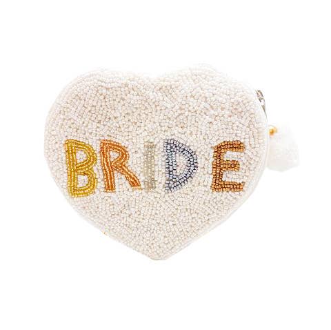 BRIDE Handmade Beaded Pouch