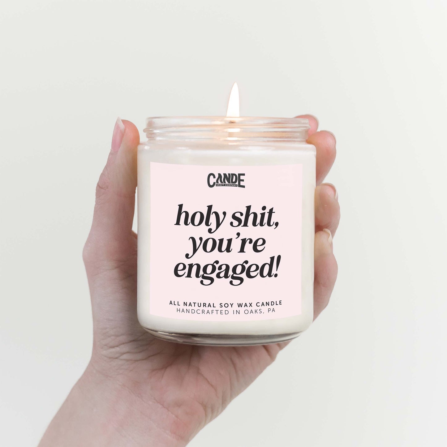 Holy Sh*t You're Engaged Soy Wax Candle - Engagement Gift
