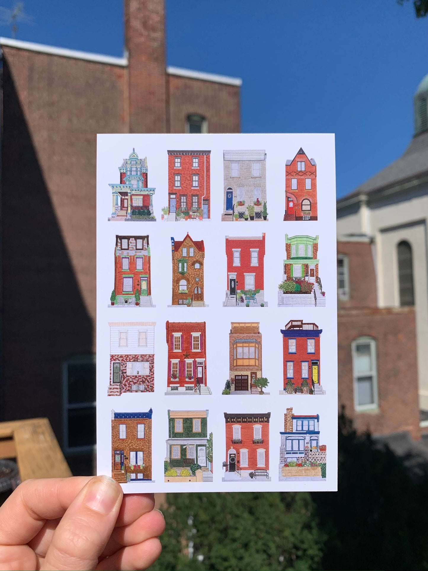 Stoops of Philly Postcard