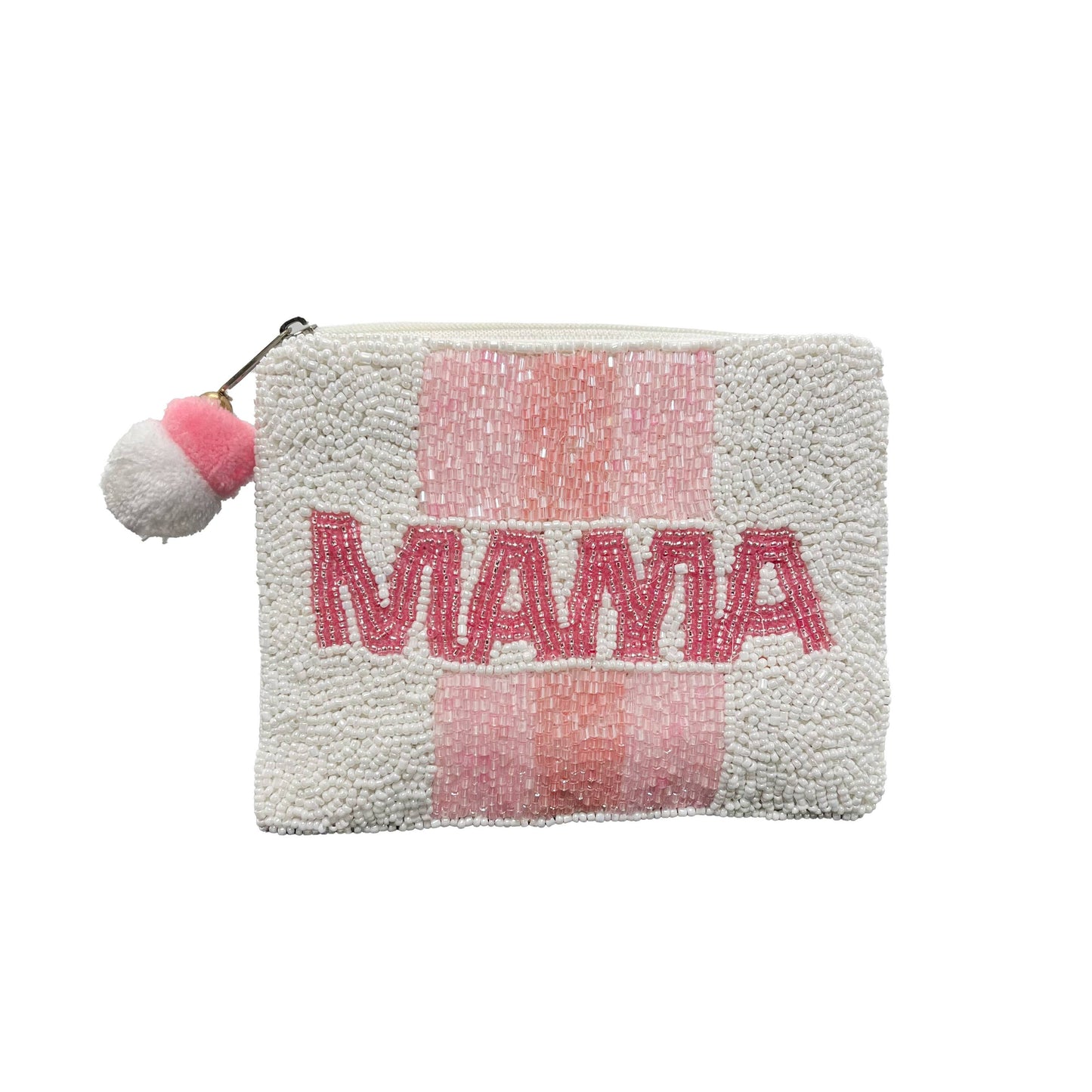 MAMA Beaded Pouch