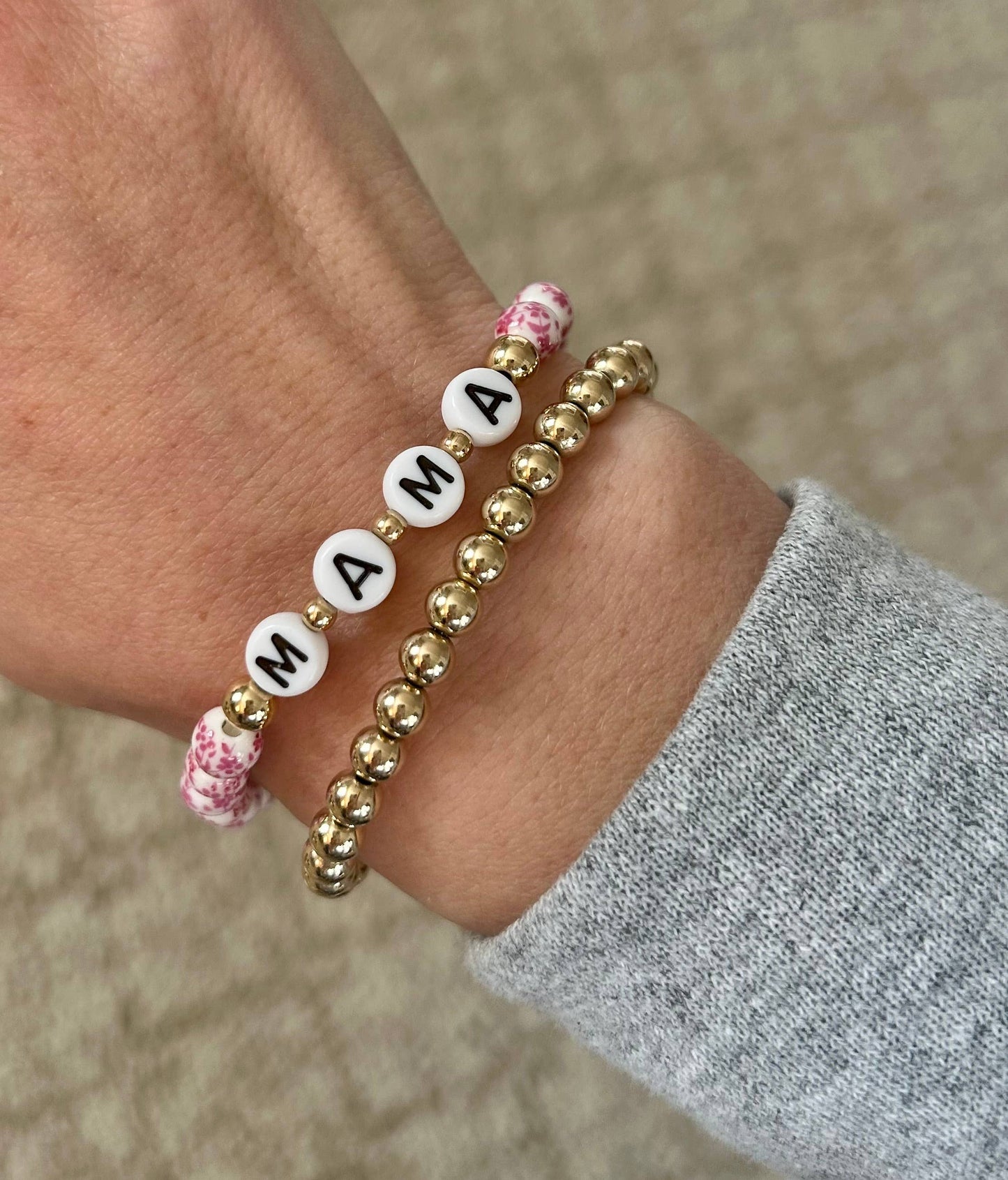 Mama Bracelet Floral Mother’s Day Gift Flower Bracelet