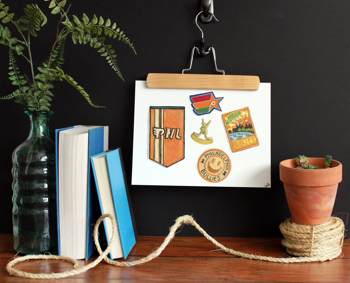 Philly Hockey Fan 8x10 Art Print