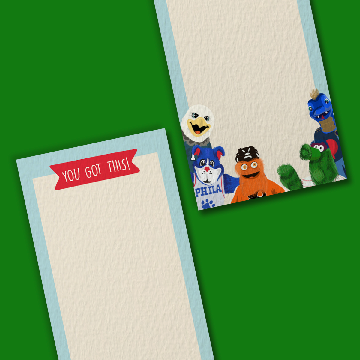 You Got This Philadelphia Sports Mascots, Colorful Notepad