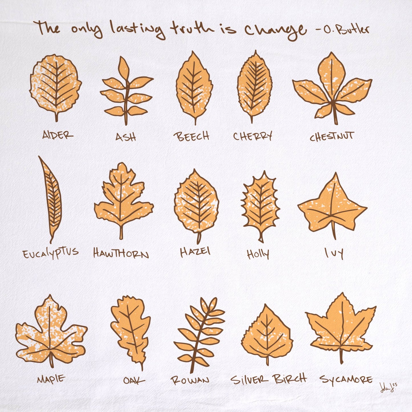 Autumn Leaves | dish towel
