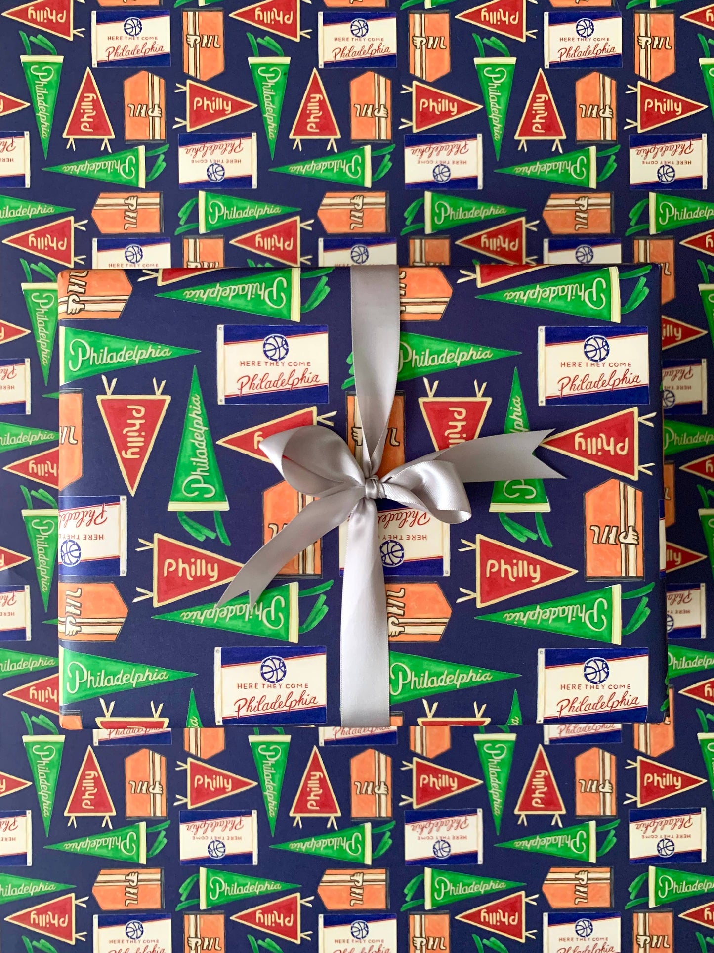 Philly Sports Flags Wrapping Paper