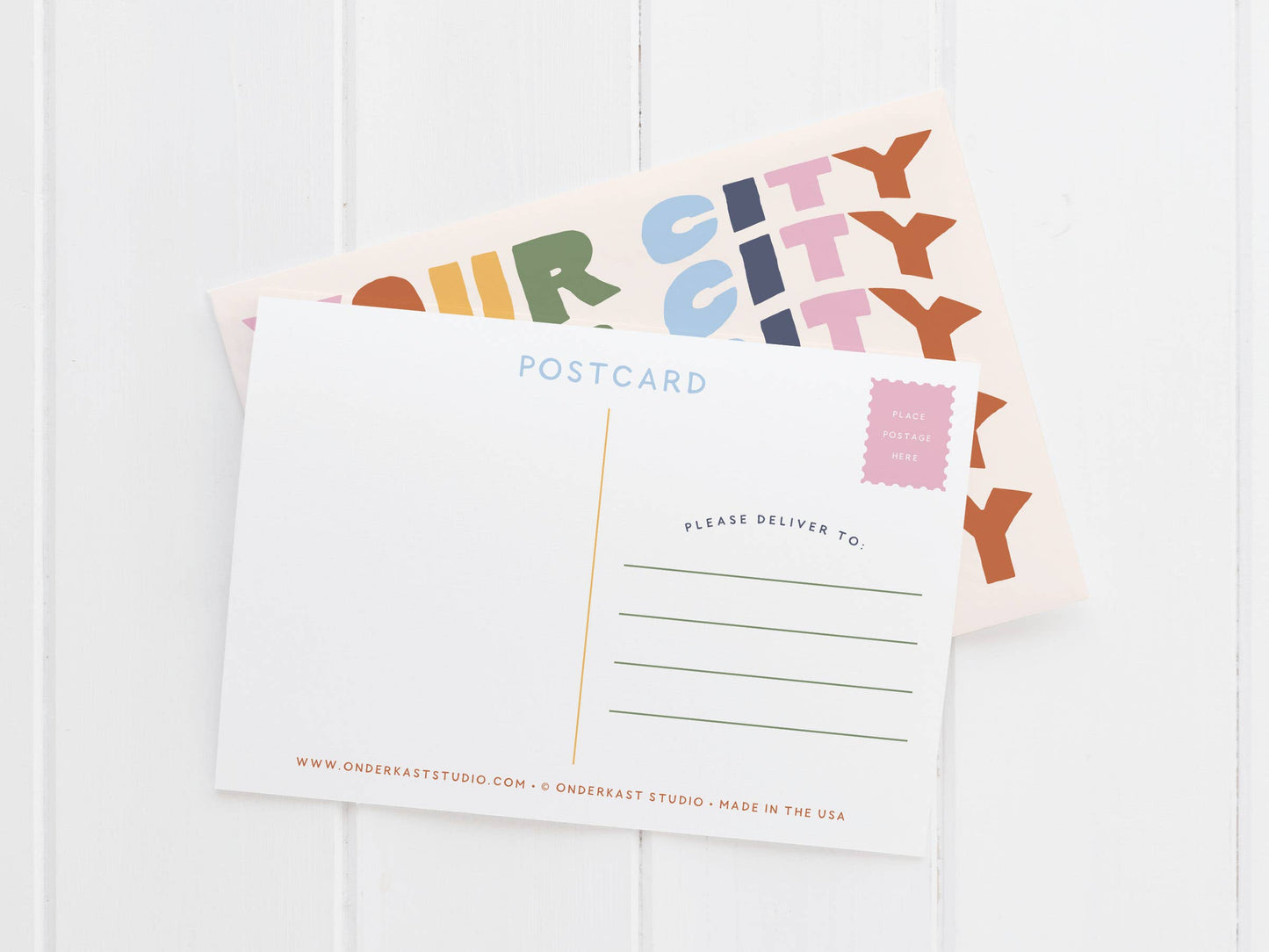 Havertown Wavy Lettering Postcard
