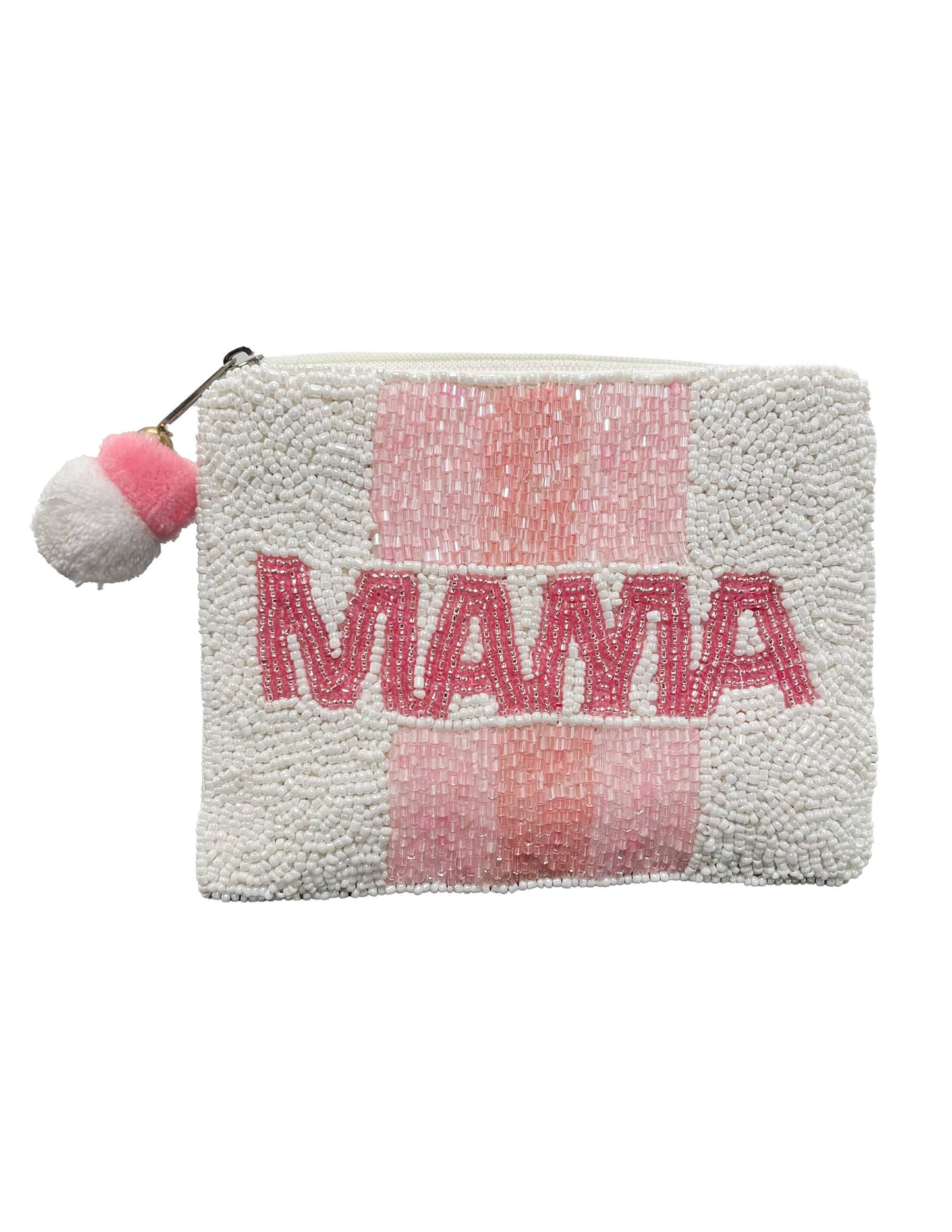 MAMA Beaded Pouch