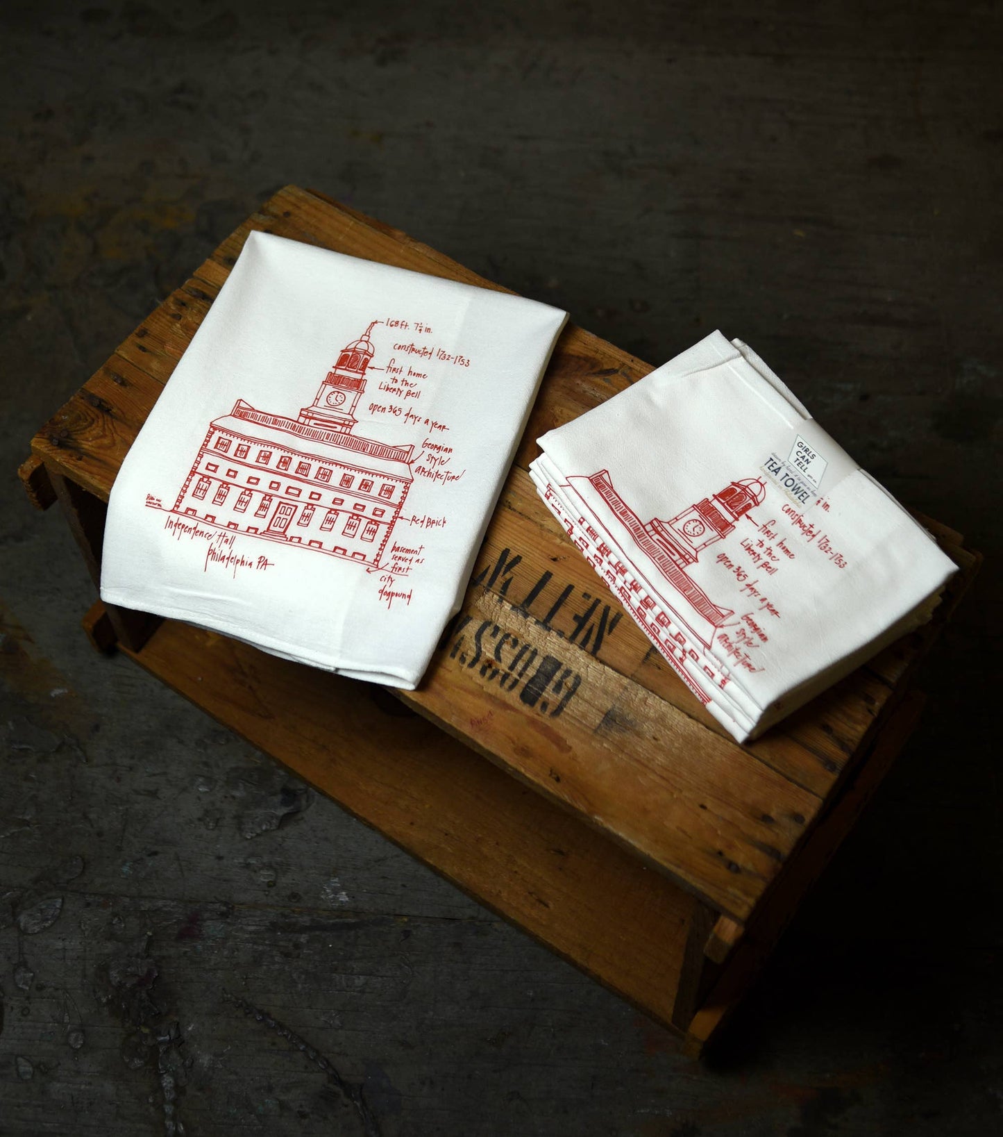 Independence Hall Tea Towel