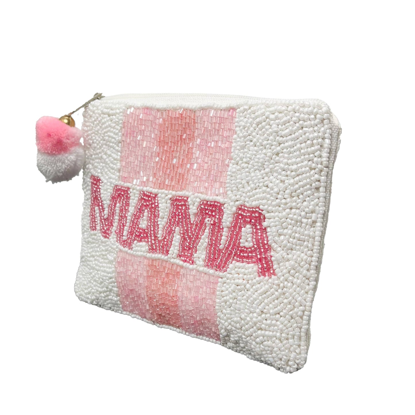 MAMA Beaded Pouch