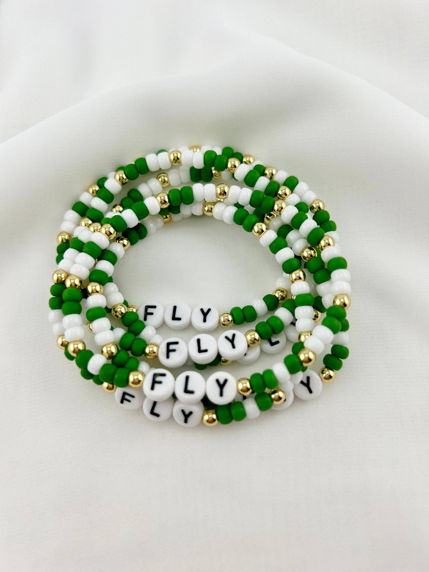 Fly Green White Bracelet