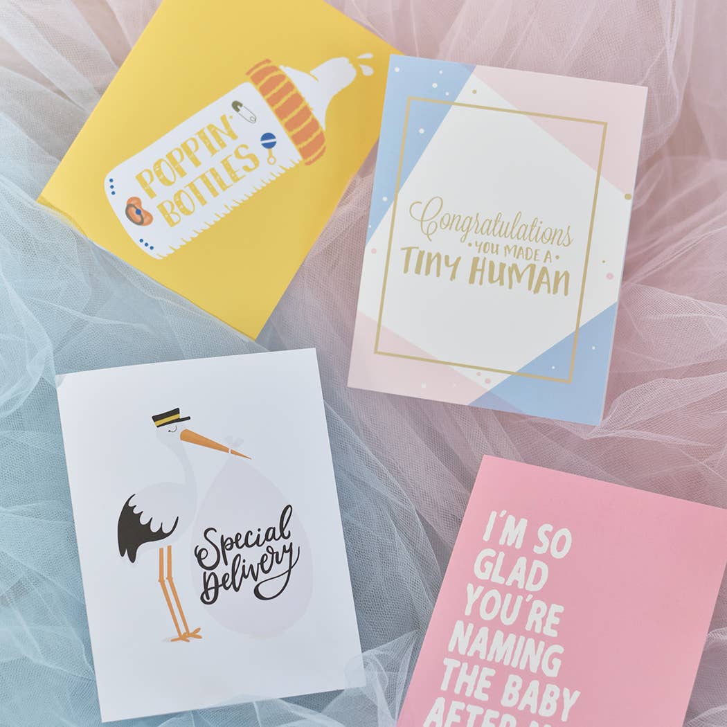 Congratulations You Made A Tiny Human Newborn Greeting Card