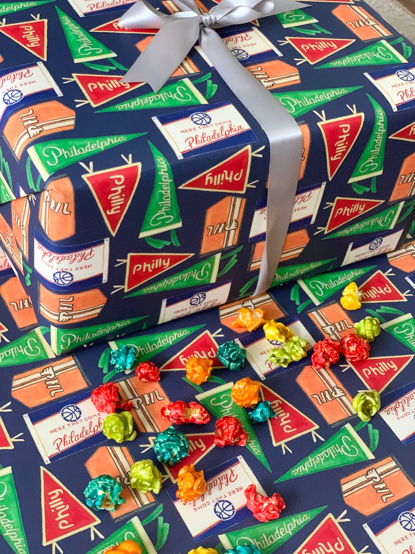 Philly Sports Flags Wrapping Paper