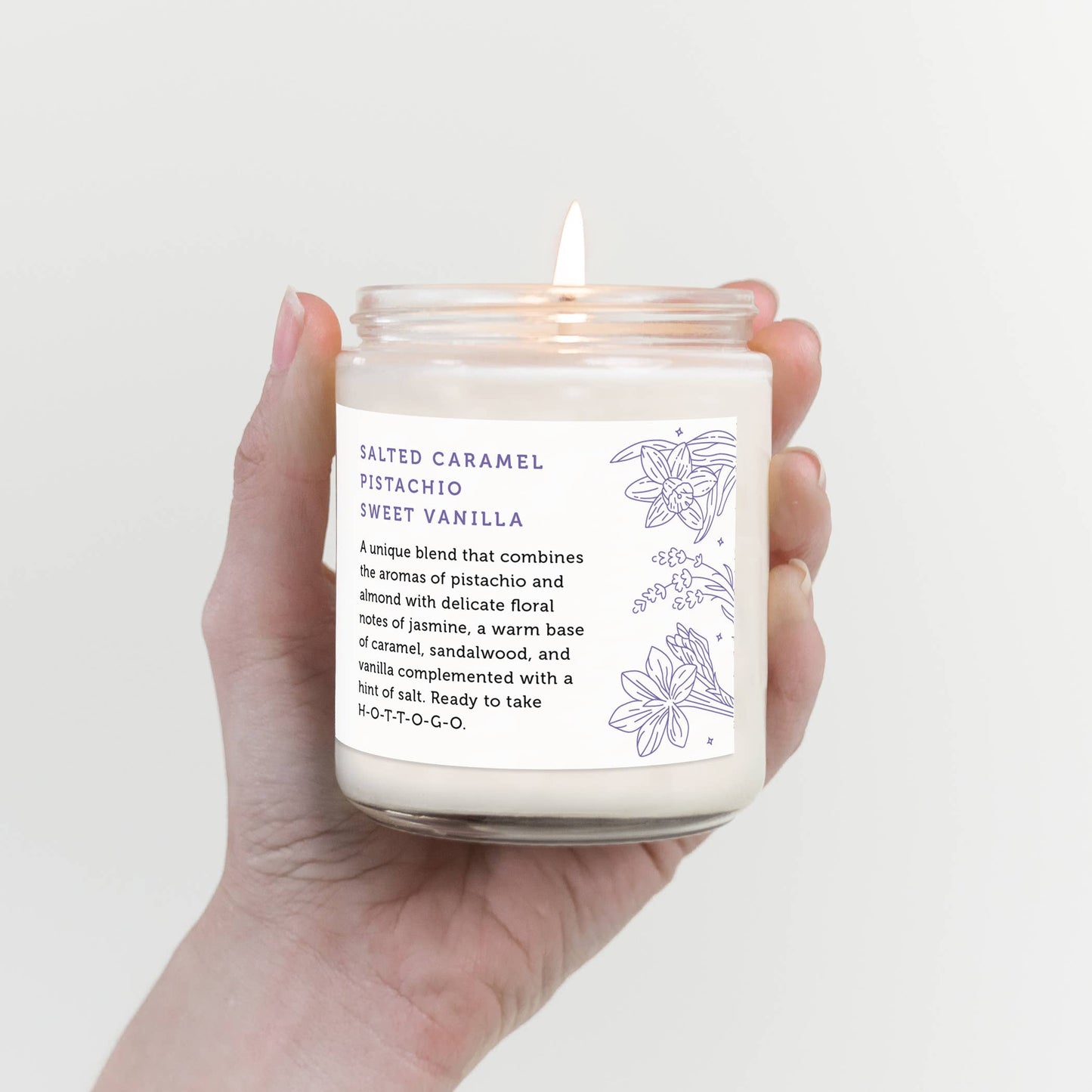H-O-T-T-O-G-O Scented Candle