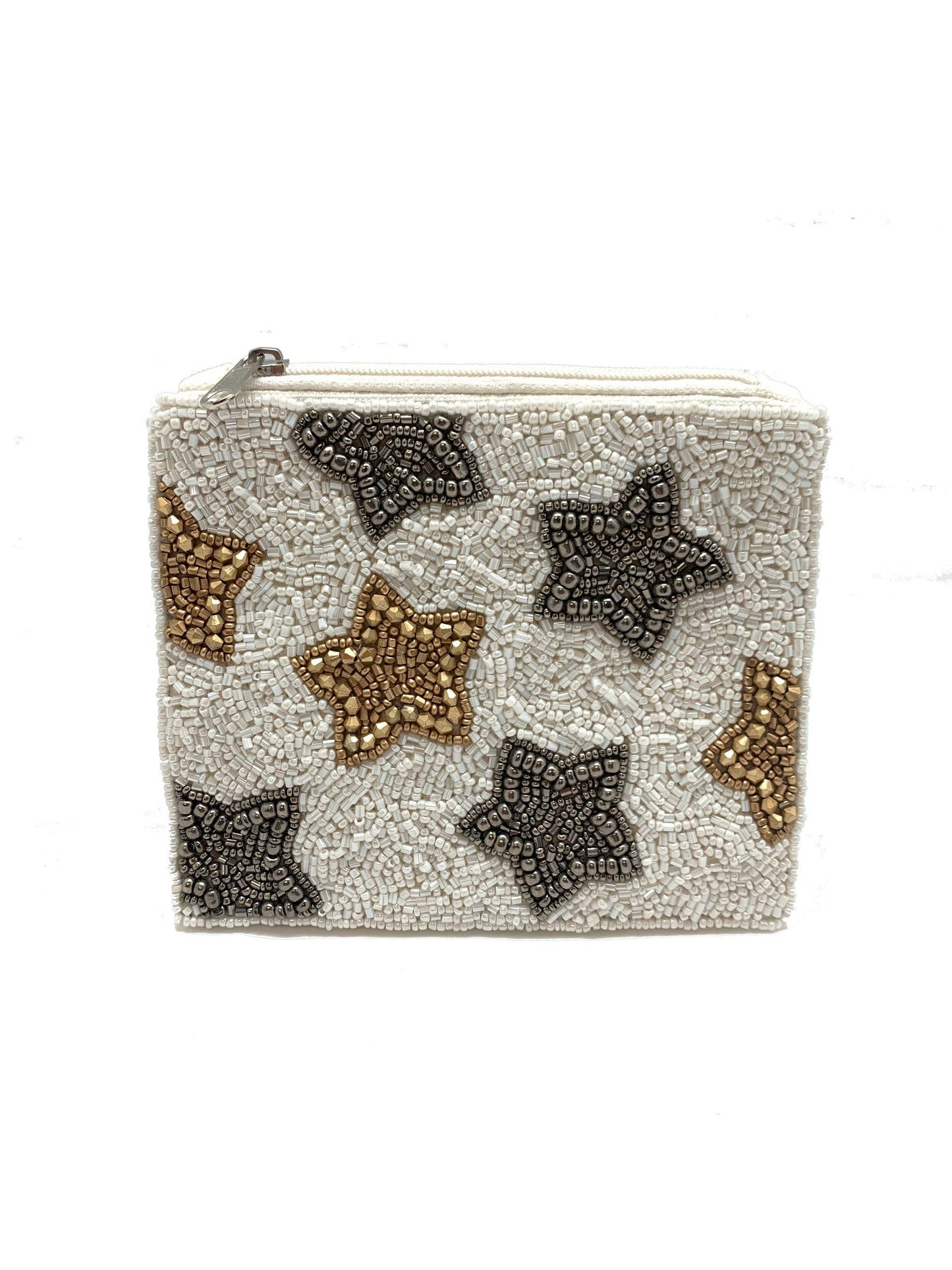 Stars Beaded Pouch