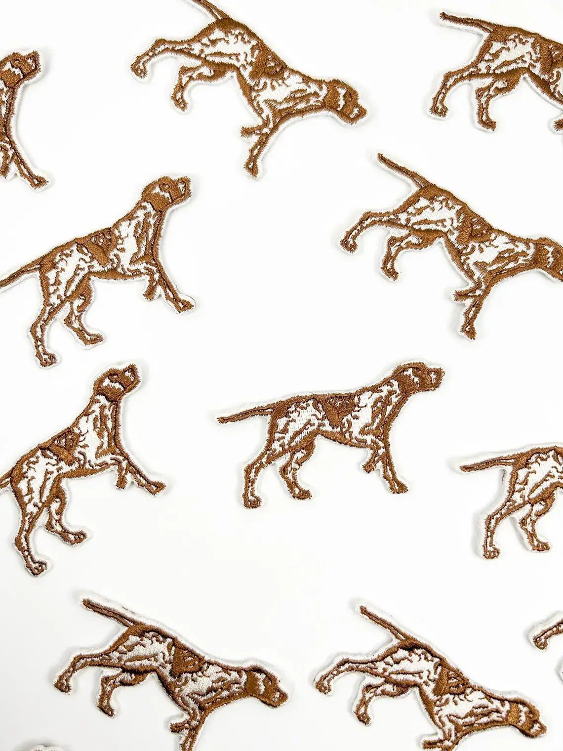 Pointer Dog Embroidered Iron-On Patch Hunting Dog, Sporting