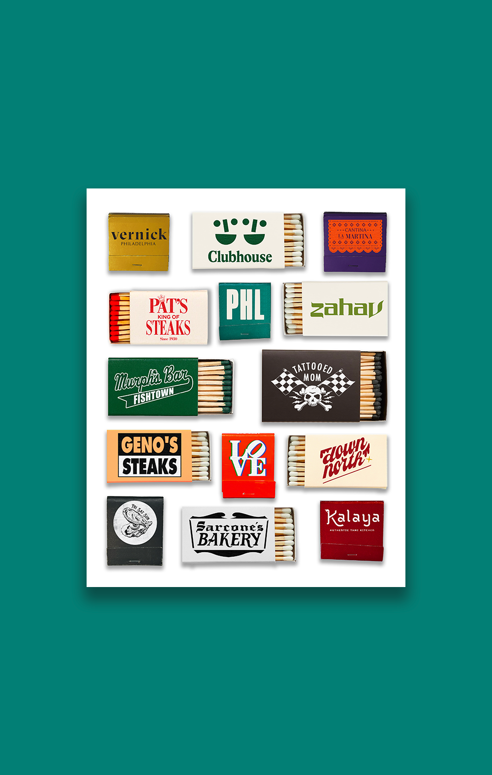 Philadelphia Matchbox Collage