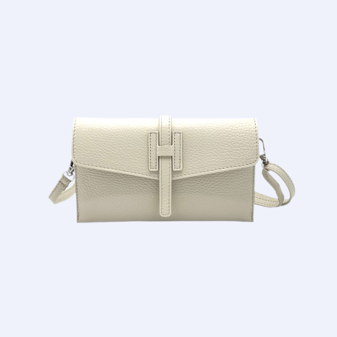 Genuine leather mini clutch bag (Made in Italy)