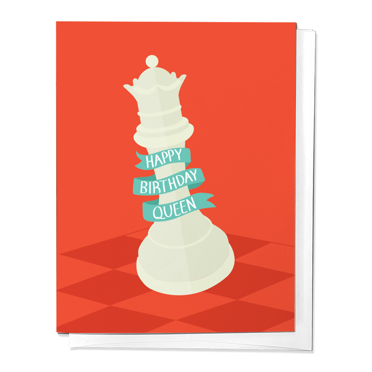 Happy Birthday Queen Chess, Queens Gambit Greeting Card