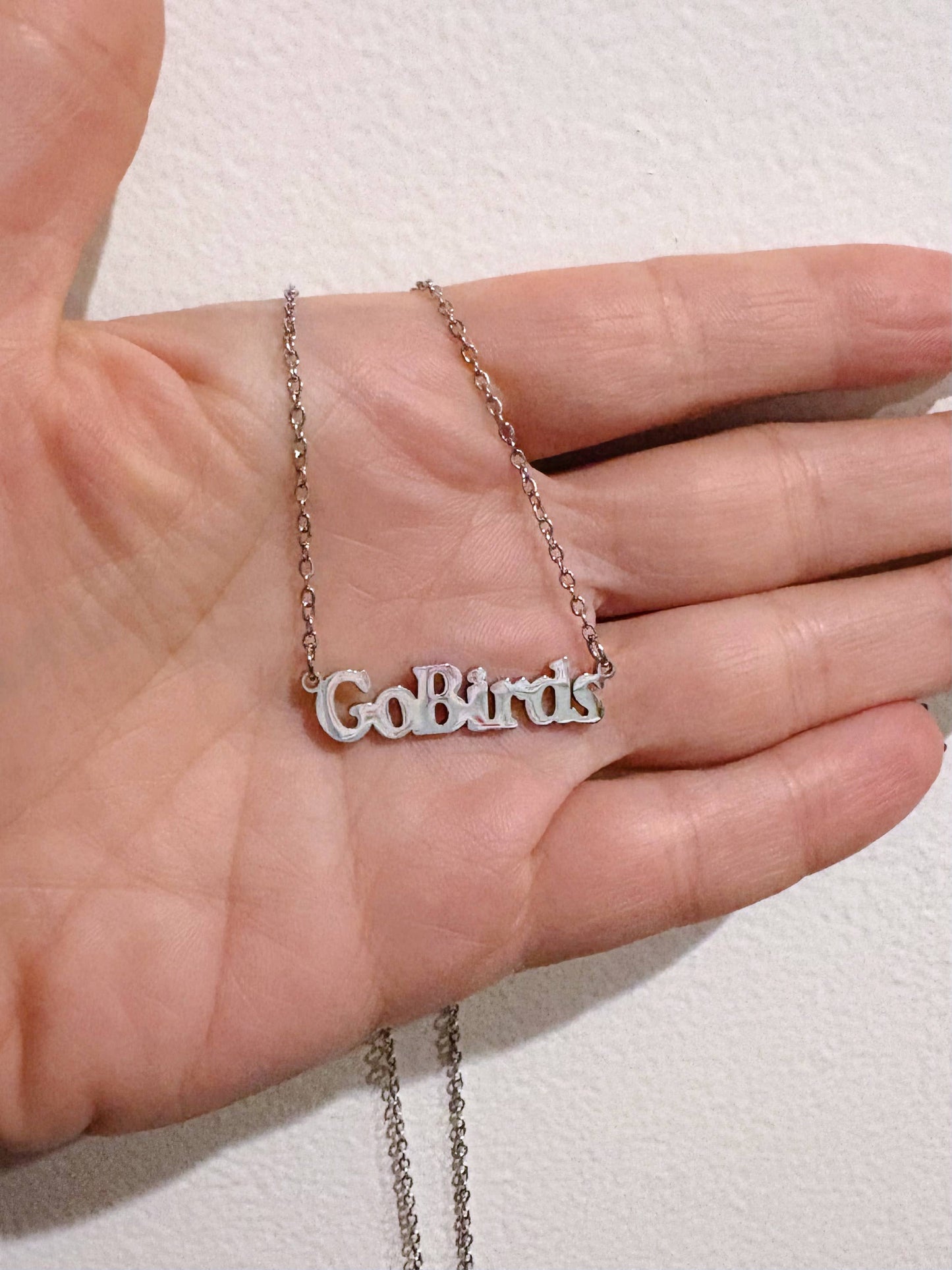 Go Birds Charm Necklace ~ Gold