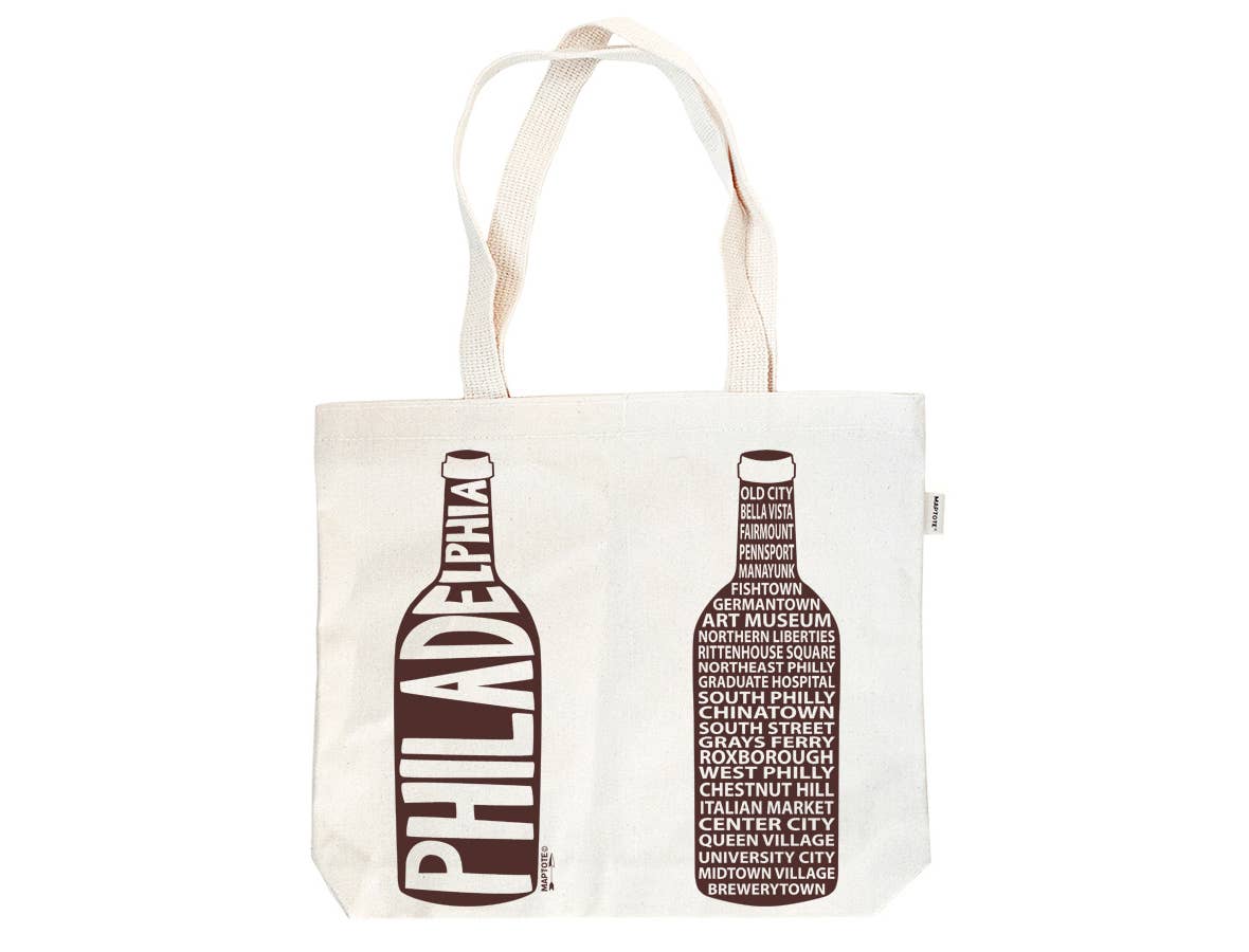 Philadelphia Double Wine Tote – Cotton Canvas, USA Made