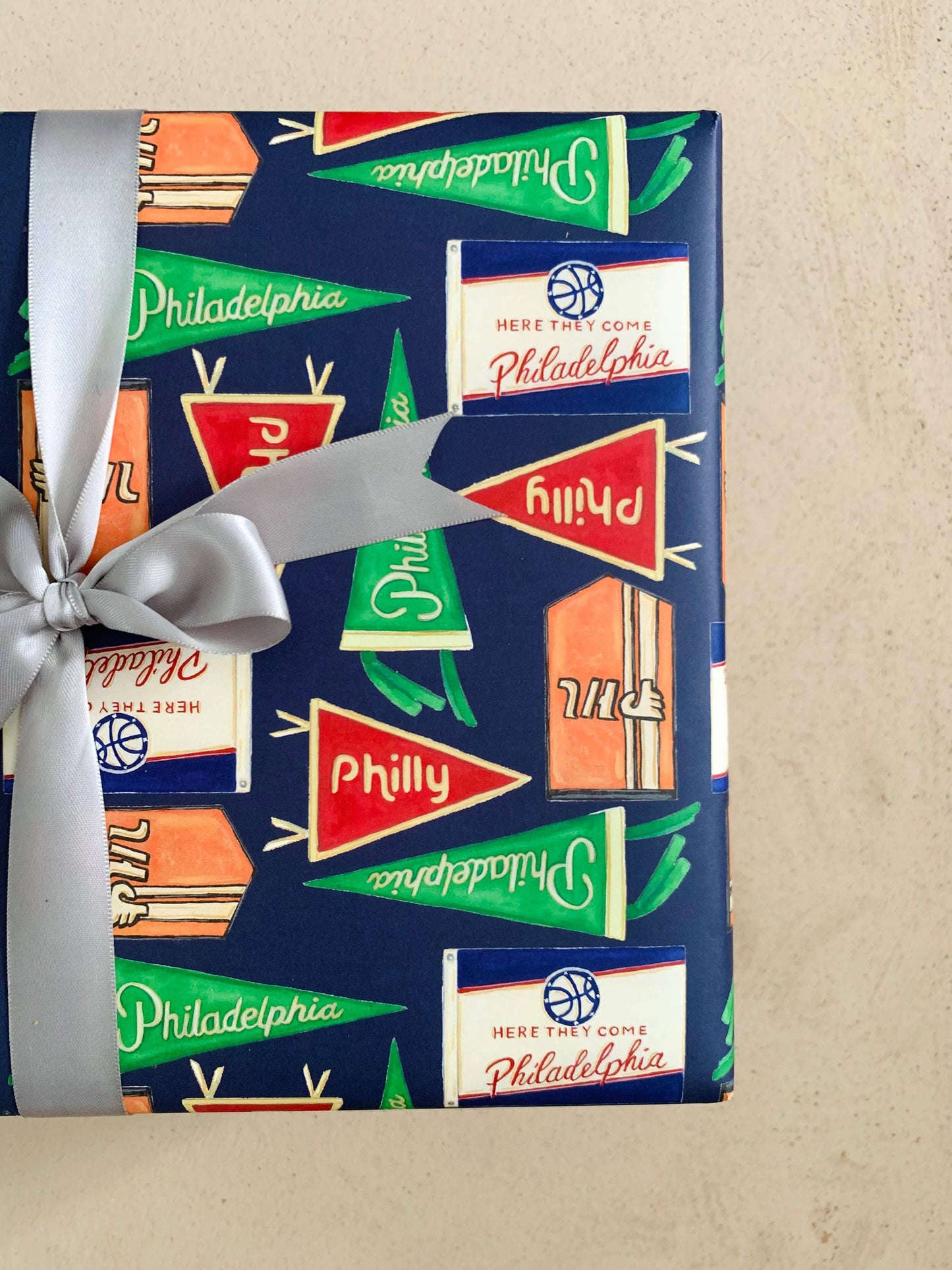 Philly Sports Flags Wrapping Paper