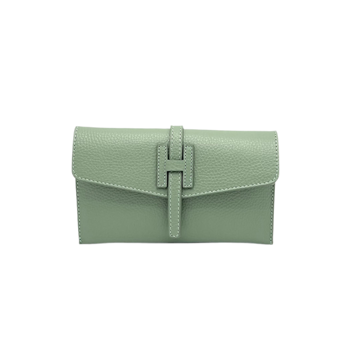 Genuine leather mini clutch bag (Made in Italy)