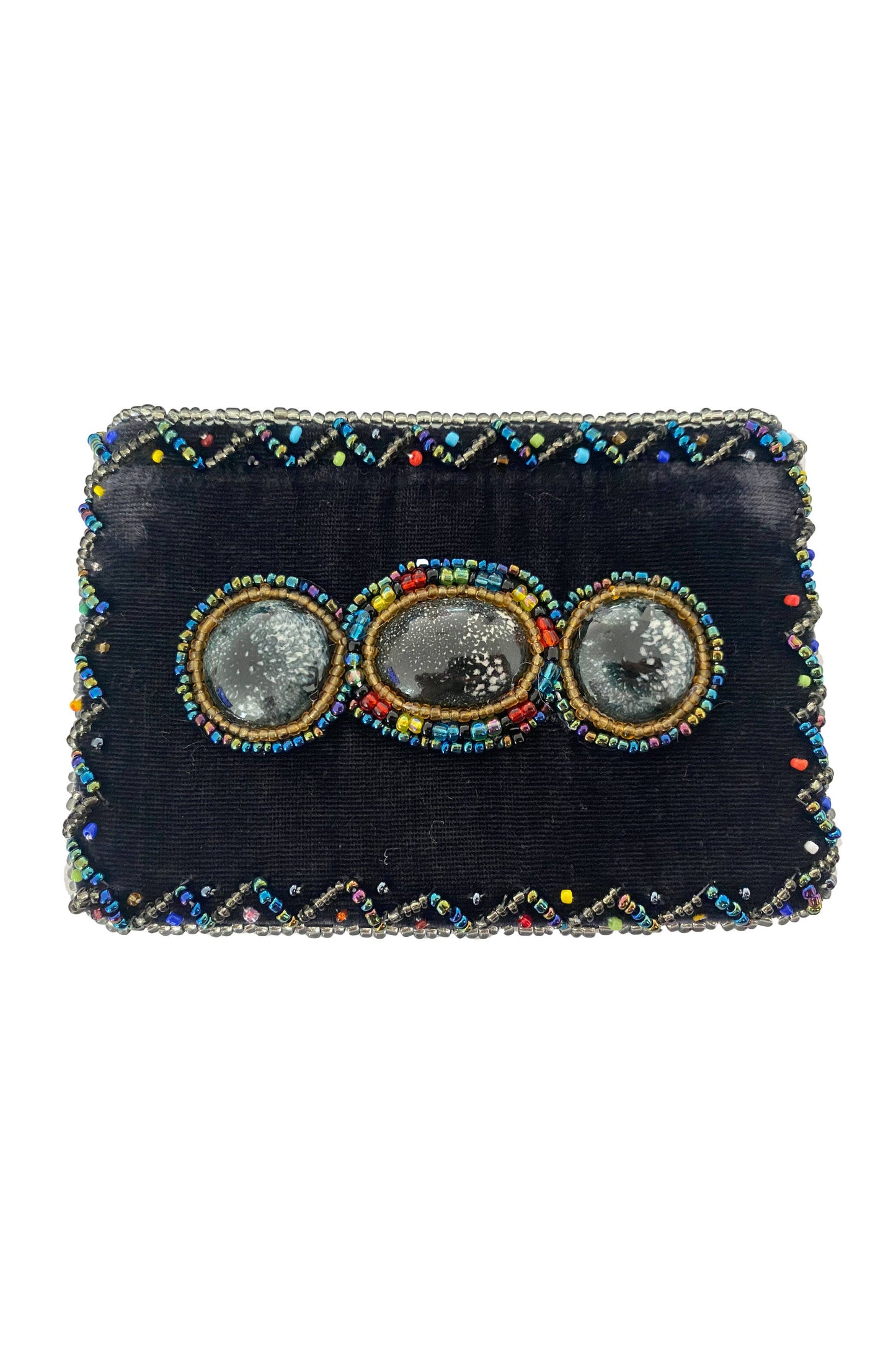 Gem Rectangle Velvet Coin Purse