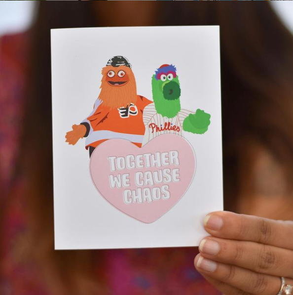 Together, We Cause Chaos Philly Love Valentines Day Card