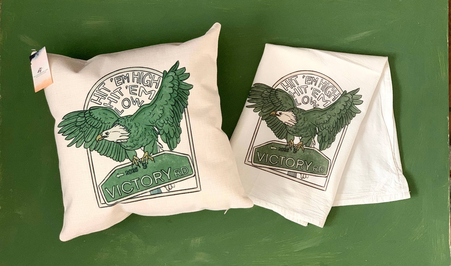 Hit em High Eagles Pillow Case