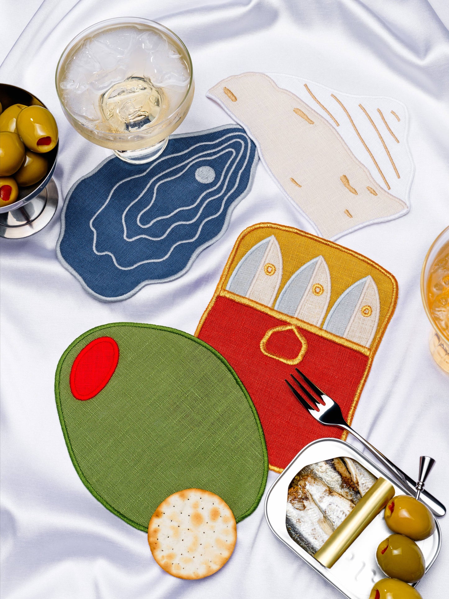 ✨NEW✨ Hors D'Oeuvres Cocktail Napkins - Set Of 4