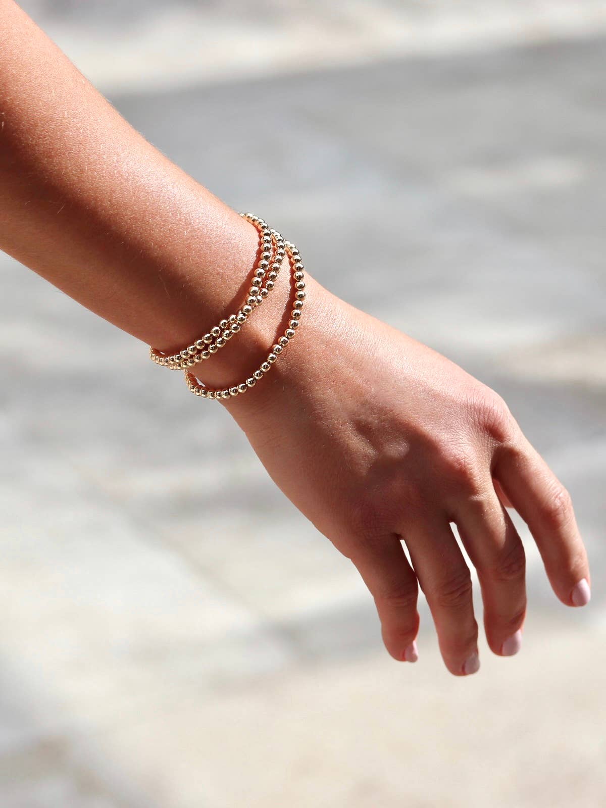 Jane Stretchy Gold Filled or Plated Stacking Bracelets