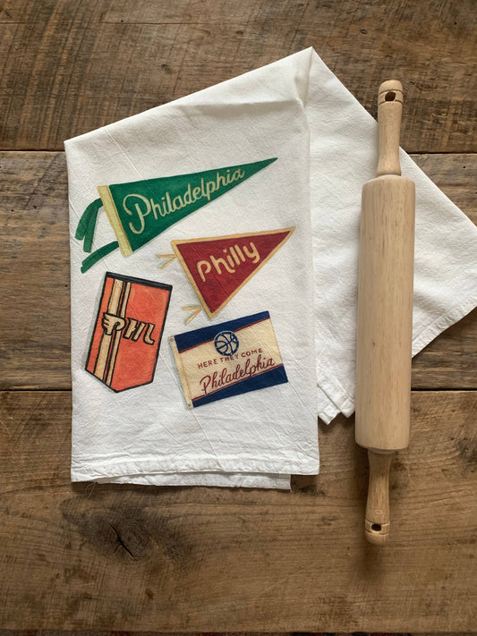 Philly Flags Tea Towel