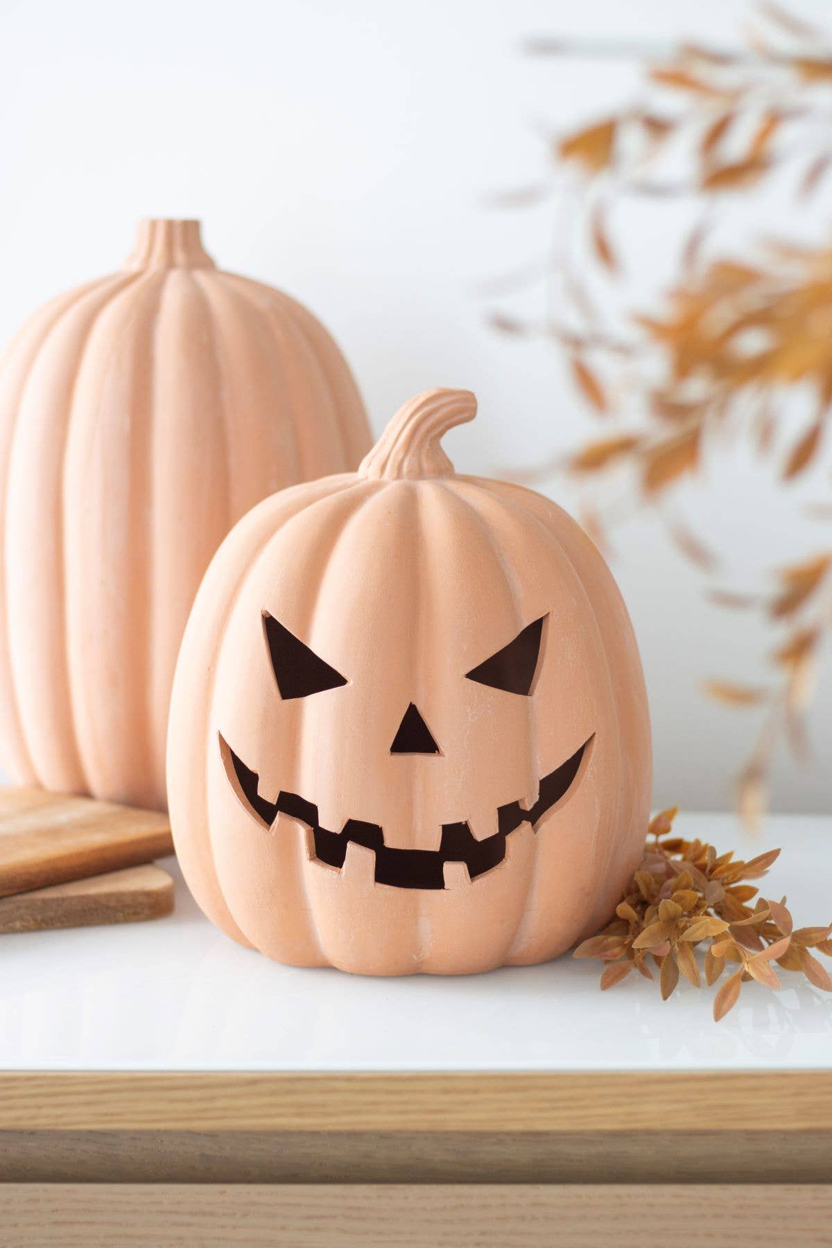 Terracotta Halloween Pumpkin Decoration