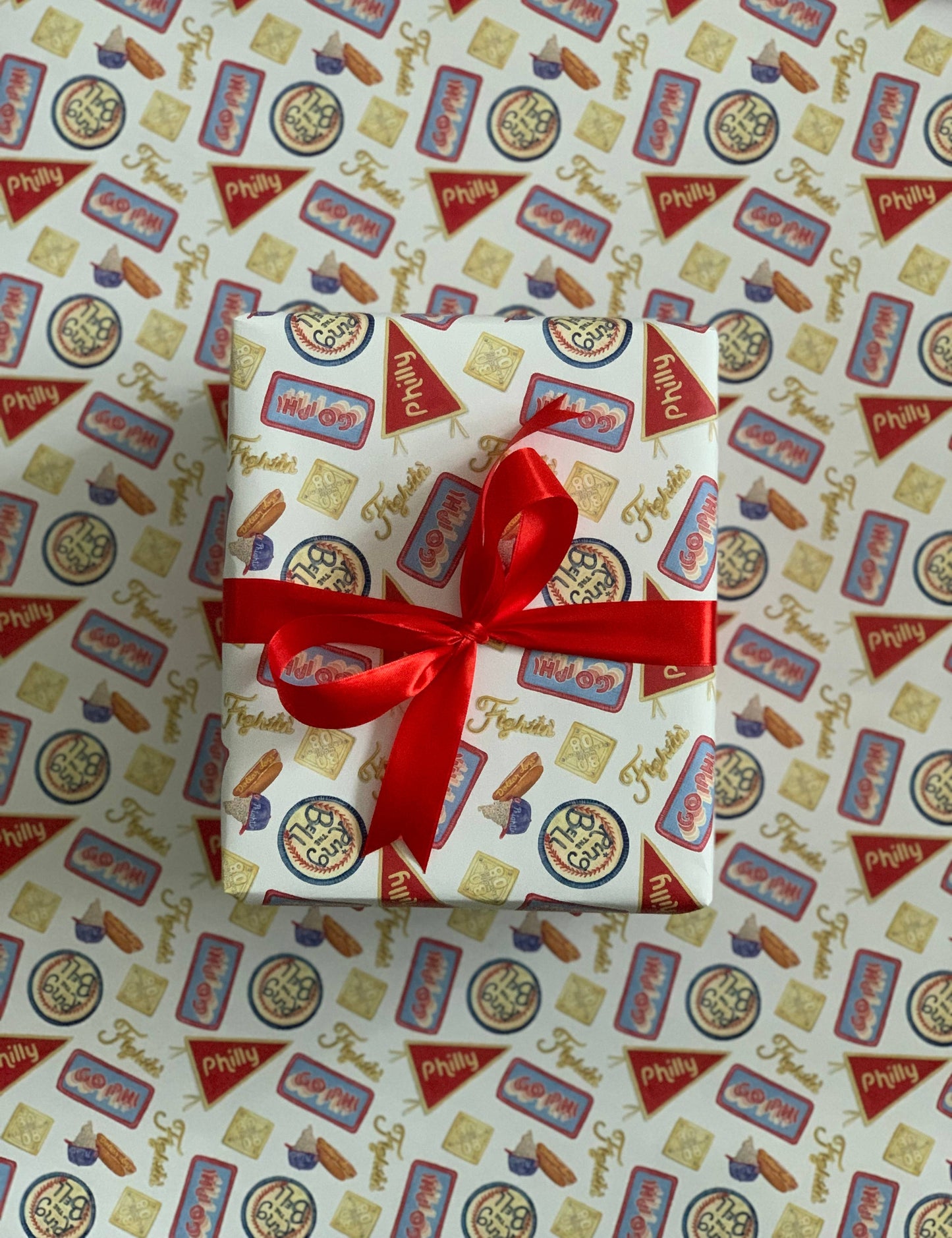 Philly Baseball Fan Inspired Wrapping Paper