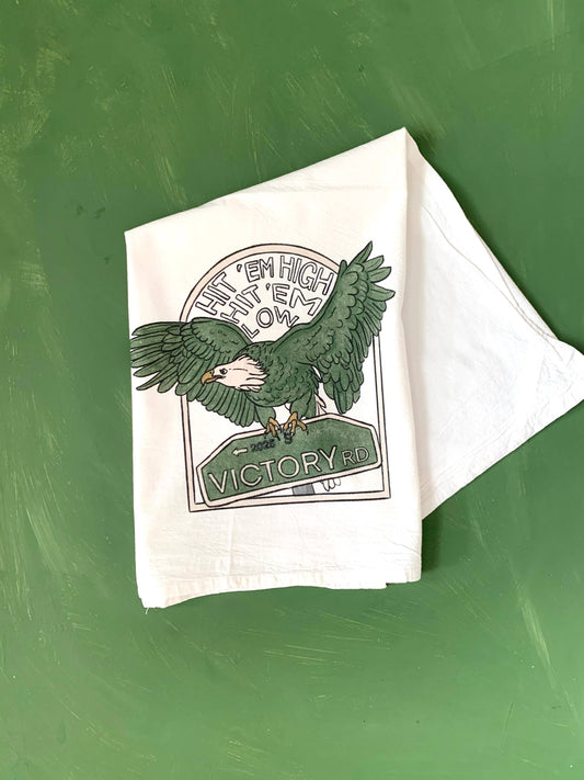 Philly Hit em High Eagle Fan Flour Sack Towel