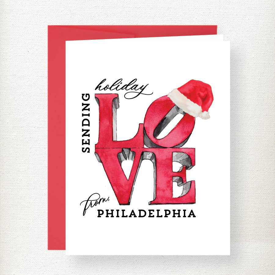 Holiday - Philadelphia LOVE Greeting Card
