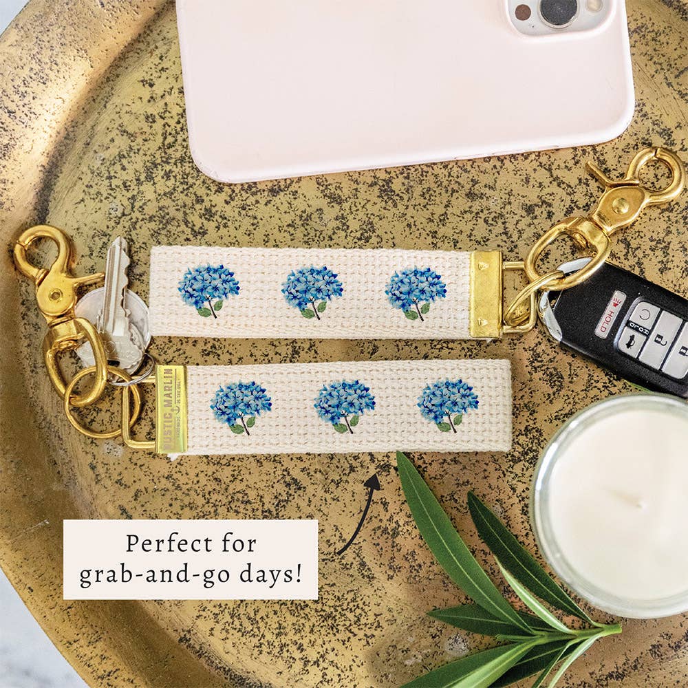 Blooming Hydrangea Keychain
