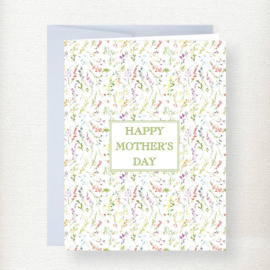 Flower Pattern Mother’s Day Greeting Card