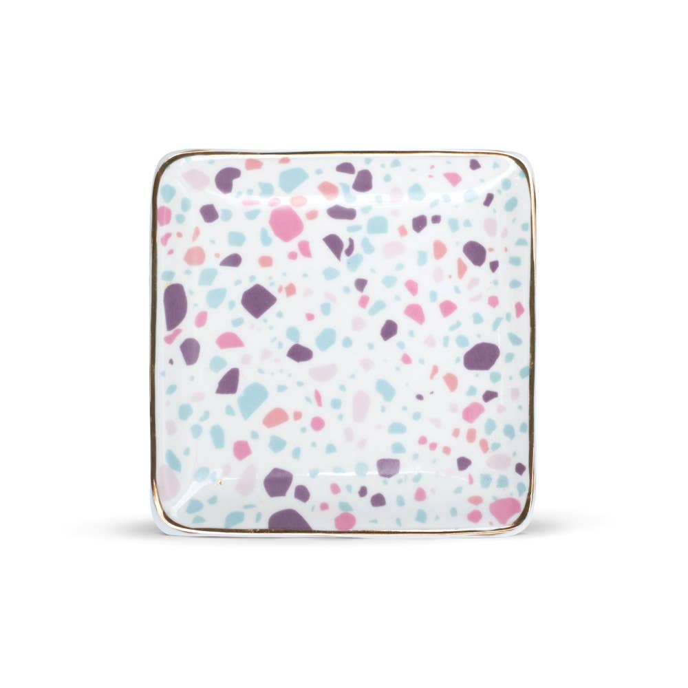 Pastel Terrazzo Ceramic Soap Dish