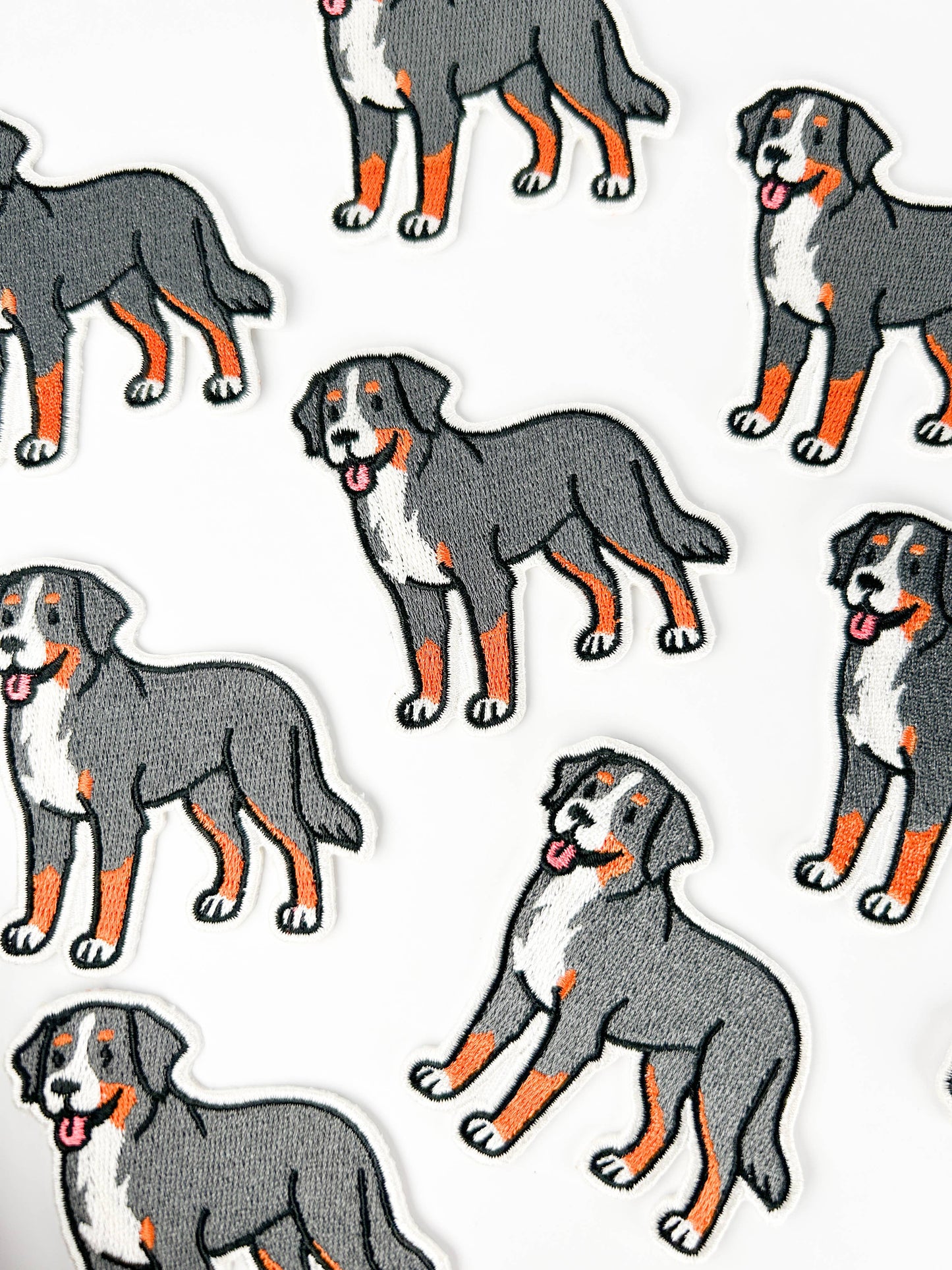 Bernese Mountain Dog Embroidered Patch | Iron On Patch
